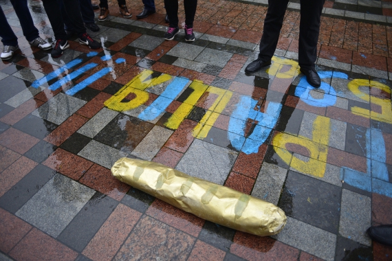 Под Радой митинговали против Левочкина